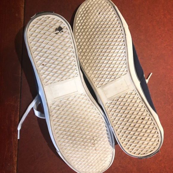 Brooks Brothers navy lace up boat shoe sneaker 11 - Picture 7 of 8